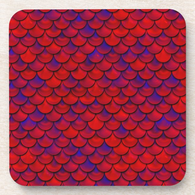 Porta-copo Escalas de Vermelho e Roxo (Frente)