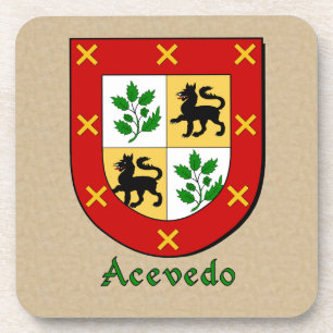 Porta-copo Escudo da família Acevedo