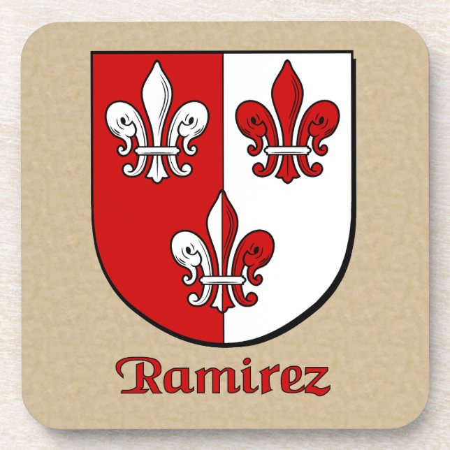 Porta-copo Escudo da família Ramirez (Frente)
