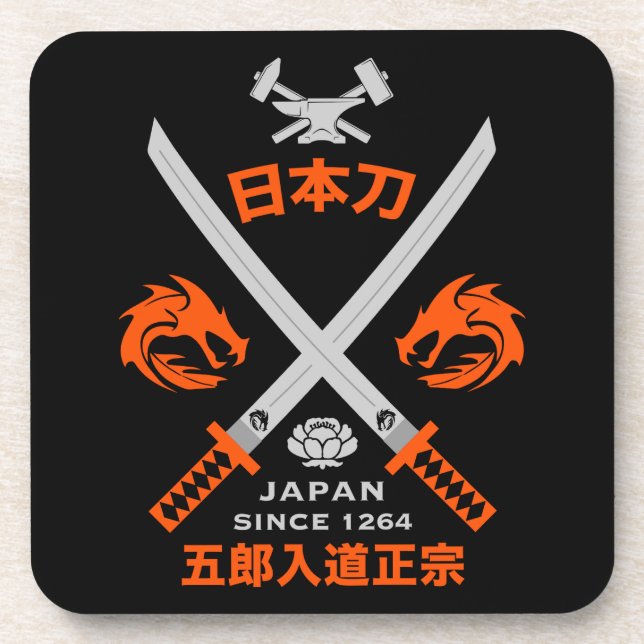 Porta-copo Espada Katana Japonesa (Frente)