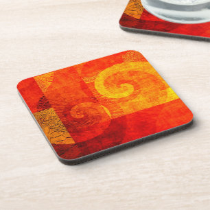 Porta-copo Espirais Antigos de Fundo