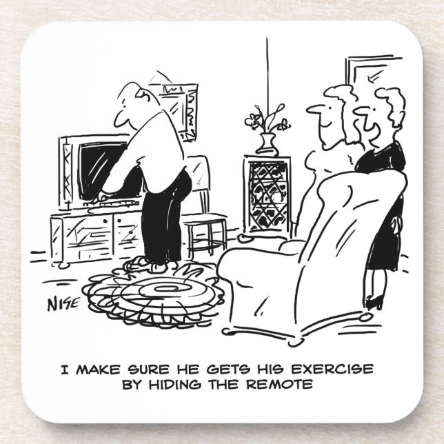 Porta-copo Esposa Oculta o controle remoto da TV (Frente)