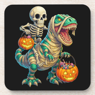Porta-copo Esqueleto Whimsso Andando Múmia T-Rex Halloween
