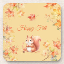 Esquilo de Queda Feliz nas Folhas