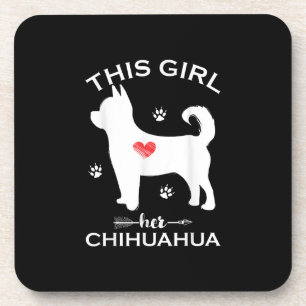 Porta-copo Essa Garota Ama Seus Cachorros Chihuahua Engraçad