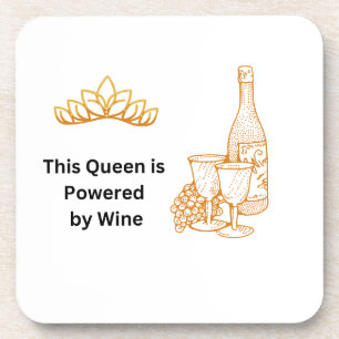 Porta-copo Esta Rainha é Acionada pelo Vinho em um