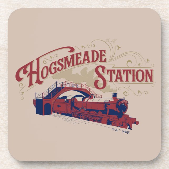 Porta-copo Estação HOGSMEADE Gráfico Vintage (Frente)