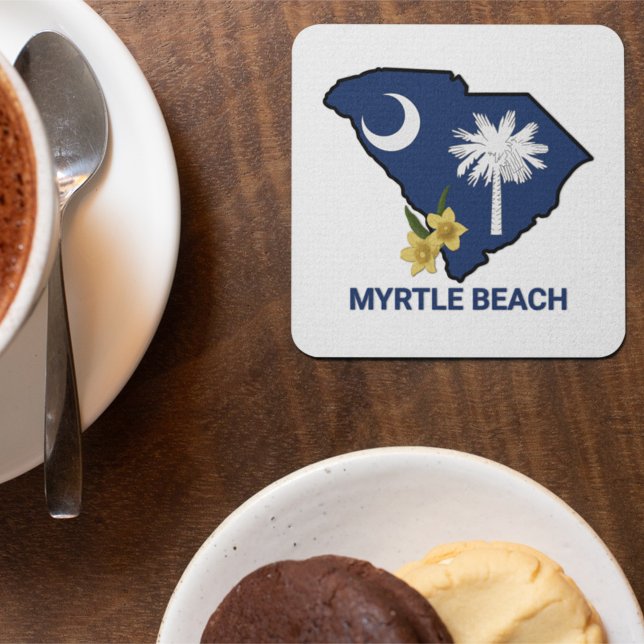 Porta-copo Estado da Carolina do Sul Flor Amarelo Amarelo Jes (Criador carregado)