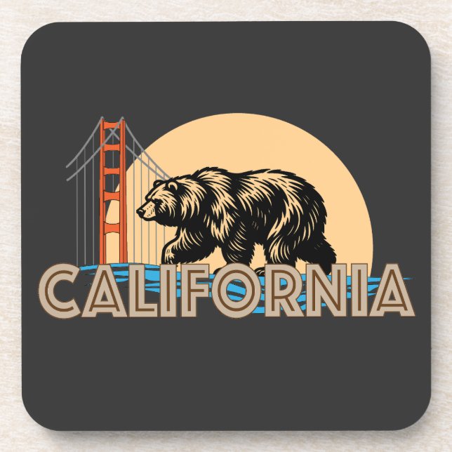 Porta-copo Estados Unidos da América da Califórnia (Frente)