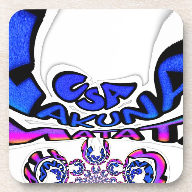 Porta-copo Estados Unidos Uma bela design de citação de texto (Frente)