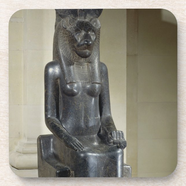 Porta-copo Estátua da deusa leão-dirigida Sekhmet, do th (Frente)