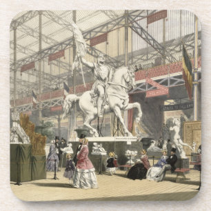 Porta-copo Estátuas na seção de Bélgica do grande Exhibi