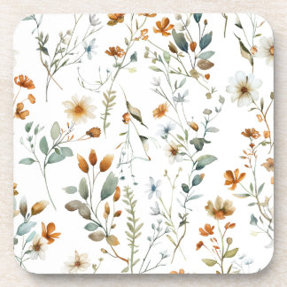 Porta-copo Estilo Boho de flor selvagem aquática