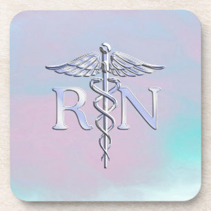 Porta-copo Estilo Chrome RN Caduceus Mãe Médica