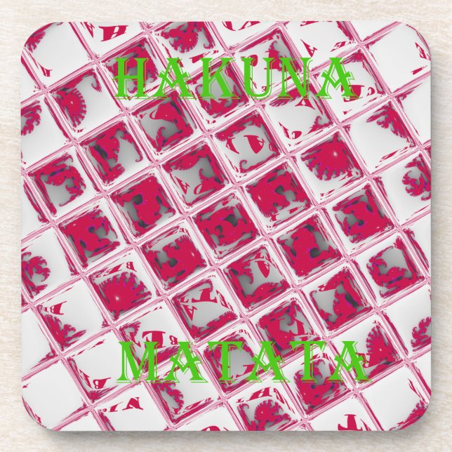 Porta-copo Estilo de Matata Red Hakuna (Frente)