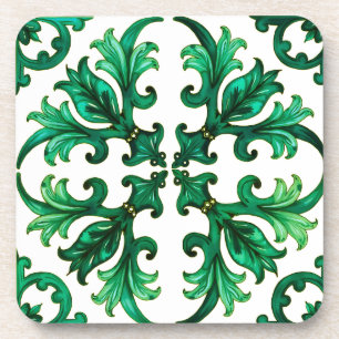 Porta-copo Estilo italiano,mosaico,verde