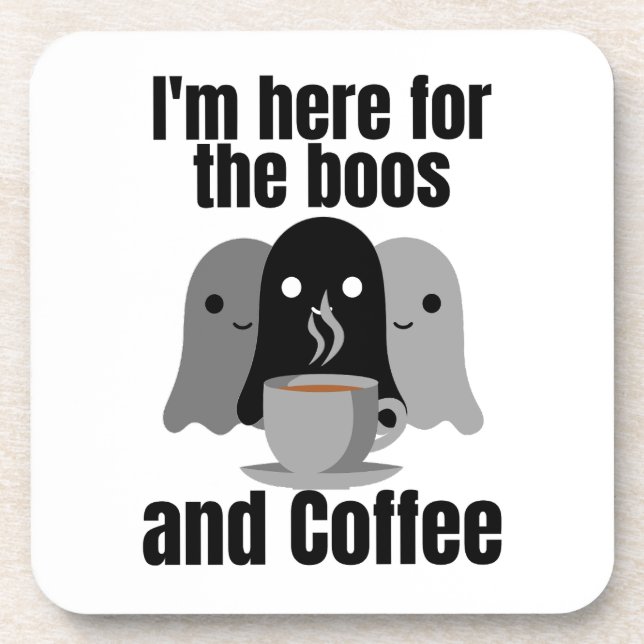 Porta-copo Estou aqui para o bólus e café. (Frente)