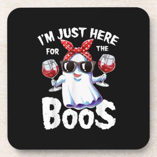 Porta-copo Estou aqui só para as mulheres do Boos Halloween