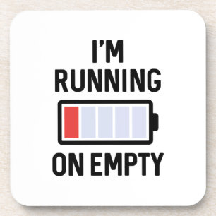 Porta-copo Estou ficando vazio