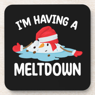 Porta-copo Estou tendo um derretimento Natal Boneco de Neve N