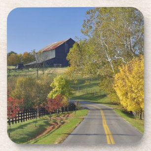 Porta-copo Estrada rural através da região Bluegrass de Kentu