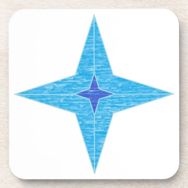 Porta-copo Estrela Azul (Frente)