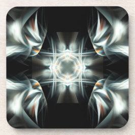 Porta-copo Estrela ondulada em preto e branco