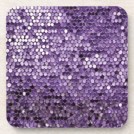 Porta-copo Estrela Roxa Brilhante Arte de IA