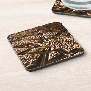 Porta-copo Estrelas de argila terrestre