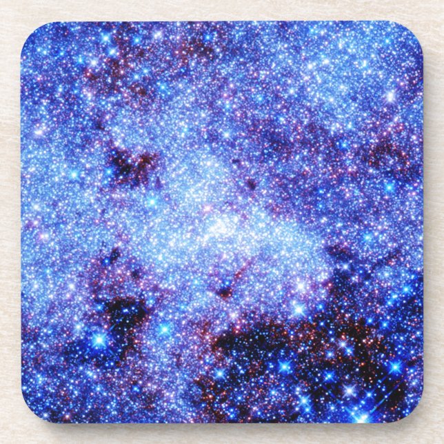 Porta-copo Estrelas de Faísca Azul (Frente)