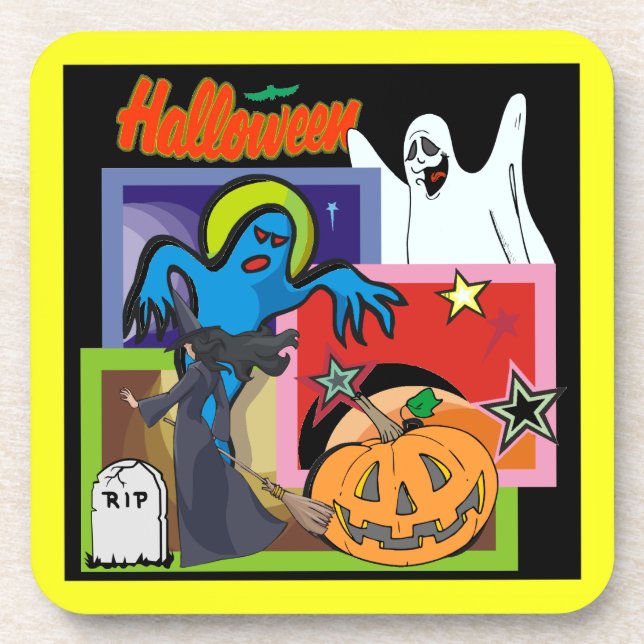 Porta-copo Estrelas do Halloween - (Frente)