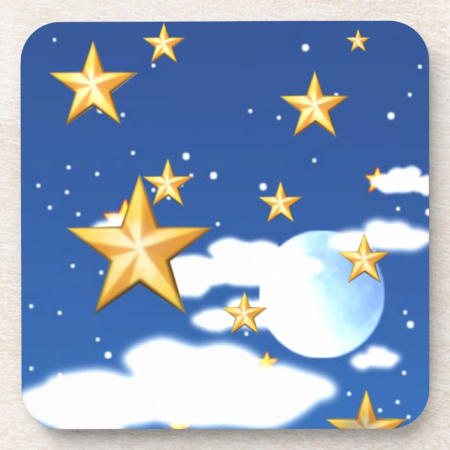 Porta-copo Estrelas Douradas - (Frente)