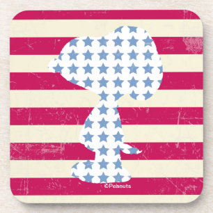 Porta-copo Estrelas e Stripes de Vintage Snoopy