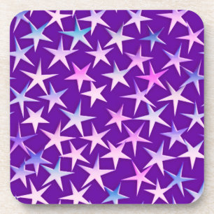 Porta-copo Estrelas satíricas, lavanda em roxo