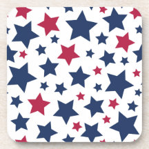 Estrelas Vermelhas e Azuis - Padrão de bandeira Am