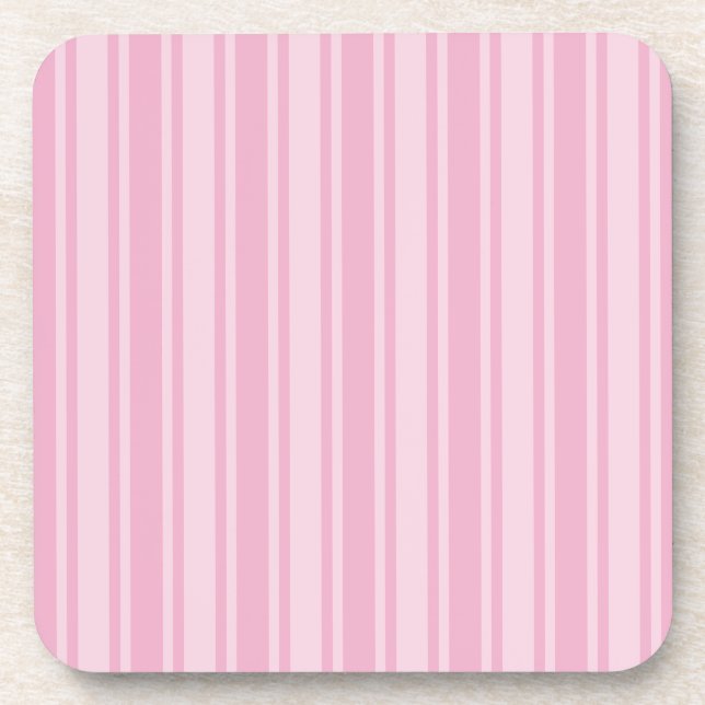 Porta-copo Estrias de doces cor-de-rosa pálido (Frente)