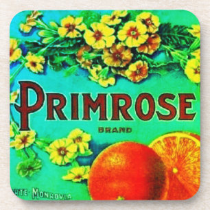 Porta-copo Etiqueta da empresa de fruta de laranjas de vinage