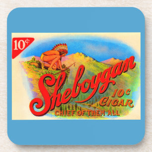 Porta-copo Etiqueta de charuto de Sheboygan