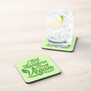Porta-copo Eu Acho, Por Isso Sou Vegan
