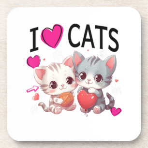 Porta-copo Eu adoro gatos Shirt Apenas uma garota que adora p