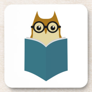 Porta-copo Eu adoro ler