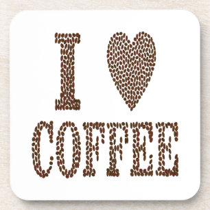 Porta-copo Eu Amo Café