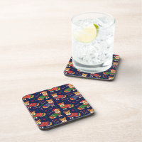 Eu Amo Coaster De Bebidas De Suor De Natal De Corg