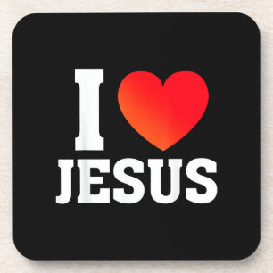 Porta-copo Eu Amo Jesus