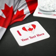 Eu (Coração da Bandeira Canadense) Seu Texto Verme