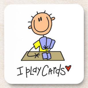 Porta-copo Eu Jogo Cartas