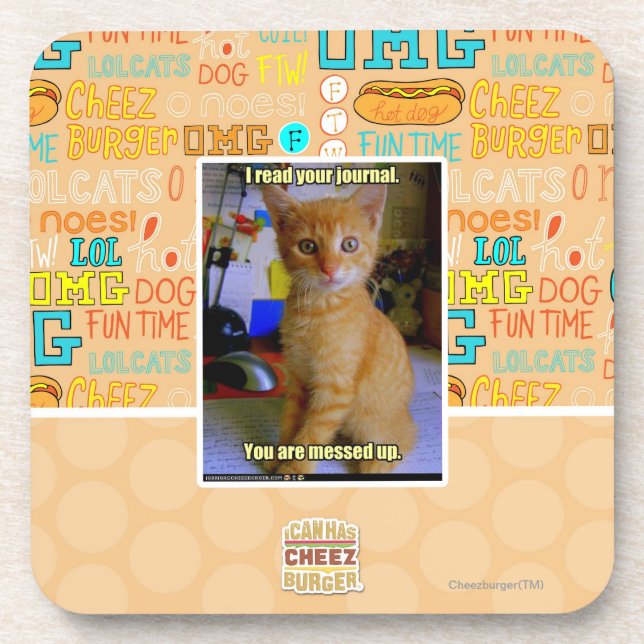 Porta-copo Eu li seu jornal (Frente)