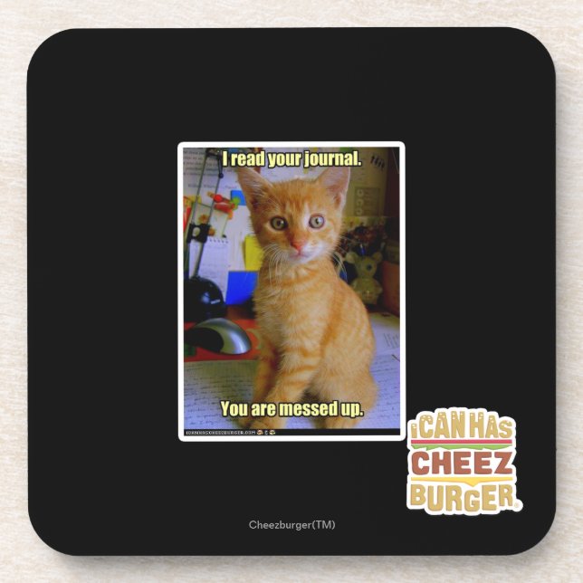 Porta-copo Eu li seu jornal (Frente)