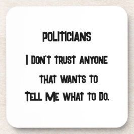 Porta-copo Eu não confio