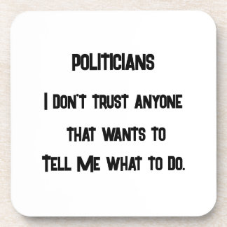 Porta-copo Eu não confio